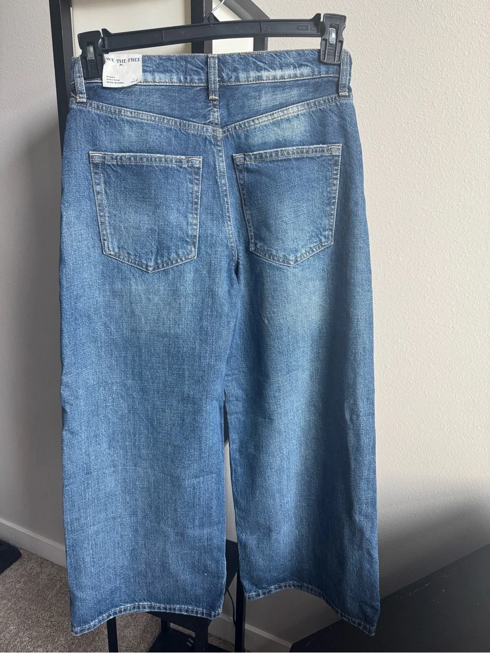 Misha Wide Barrel Leg Jeans - We The Free- 26 - Picture 5 of 5